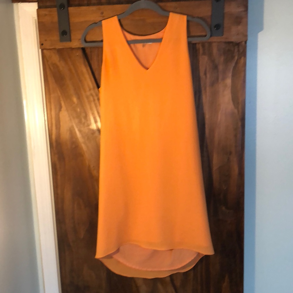 DKNYC - Orange Chiffon Dress